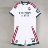 #10 Kylian Mbappé Real Madrid CF White Youth Soccer Jersey