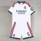 #5 Bellingham Real Madrid CF White Youth Soccer Jersey