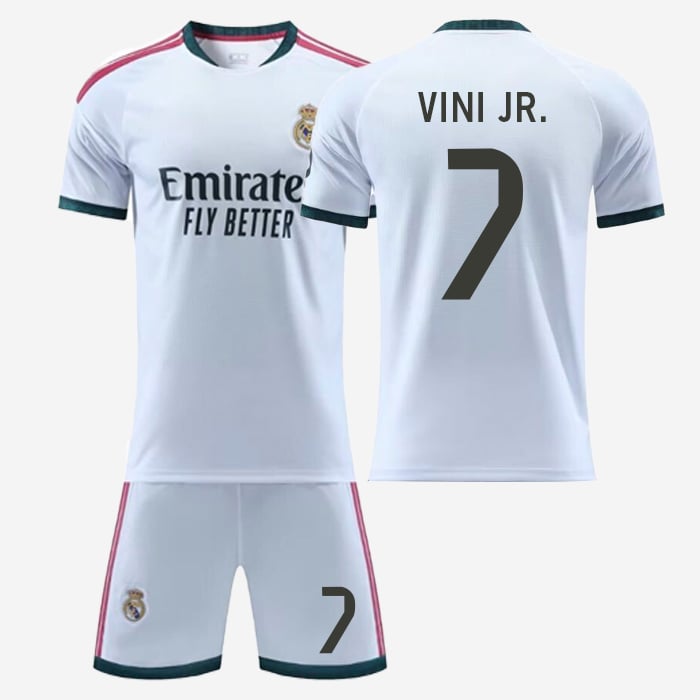 #7 Vini Jr. Real Madrid CF White Soccer Jersey