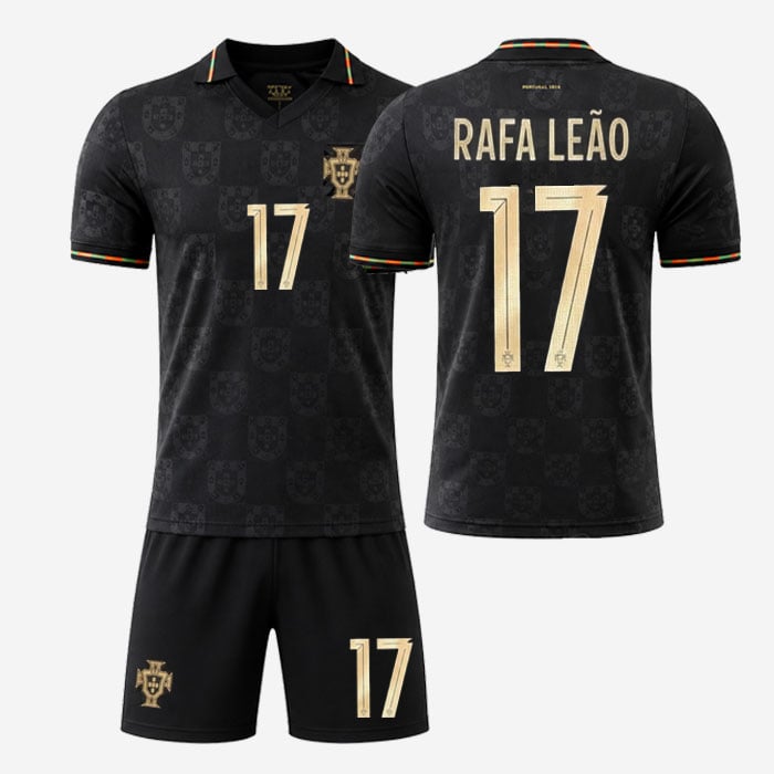 #17 Rafael Leão Portugal 'Black Panther' Soccer Jersey