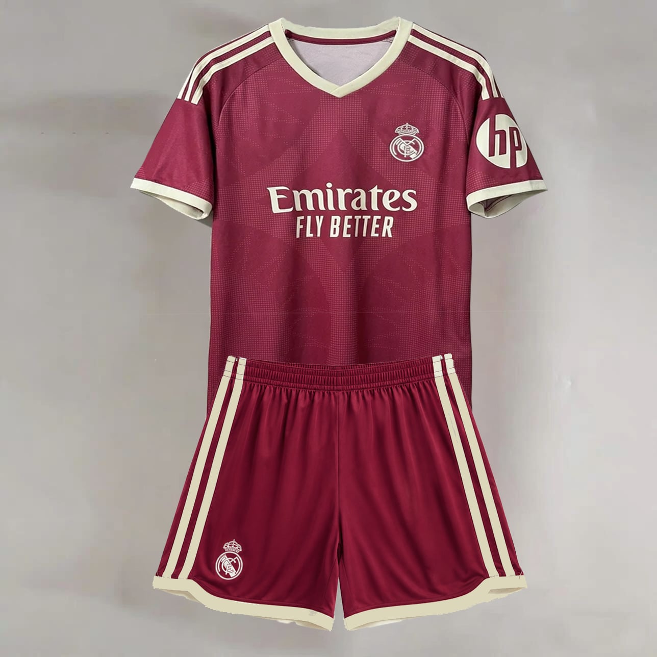 Real Madrid Blank Youth Soccer Jersey