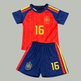 #16 Rodrigo Hernández Cascante Spain Youth Soccer Jersey