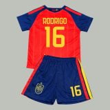 #16 Rodrigo Hernández Cascante Spain Youth Soccer Jersey
