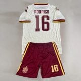 #16 Rodrigo Hernández Cascante White/Burgundy Spain Youth Soccer Jersey