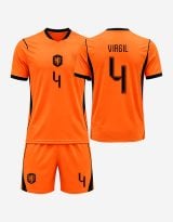 #4 Virgil van Dijk Netherlands Soccer Jersey