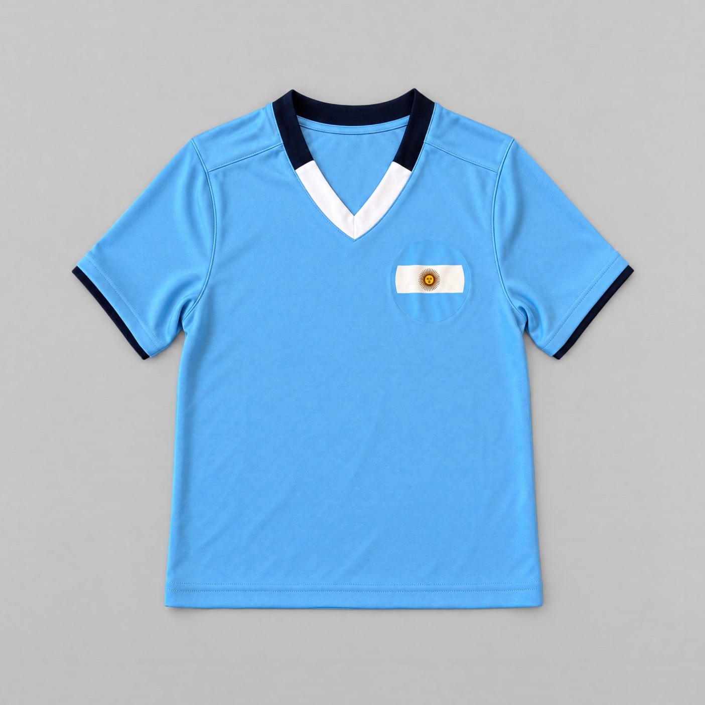 Argentina Sky Blue Classic Short Sleeve Blank Youth Soccer Jersey