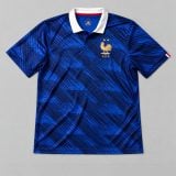 Blue Black France Home Blank Soccer Jersey
