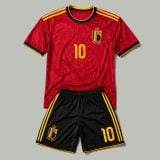 #10 Romelu Menama Lukaku Belgium Youth Soccer Jersey