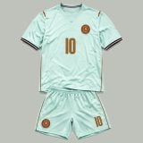 Kylian Mbappé #10 Youth Mint Green Soccer Jersey Set