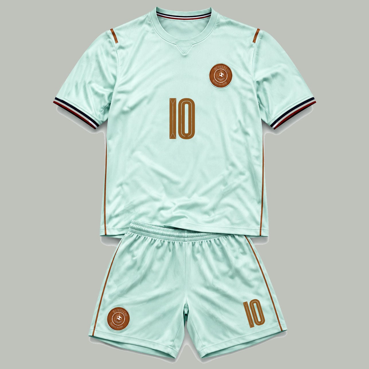 Kylian Mbappé #10 Youth Mint Green Soccer Jersey Set