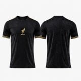 Mexico Black and Gold Adult Blank Soccer Jersey