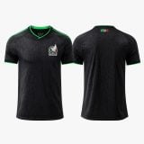 Mexico Black and Green Adult Blank Soccer Jersey