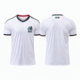 Mexico White and Green Adult Blank Soccer Jersey