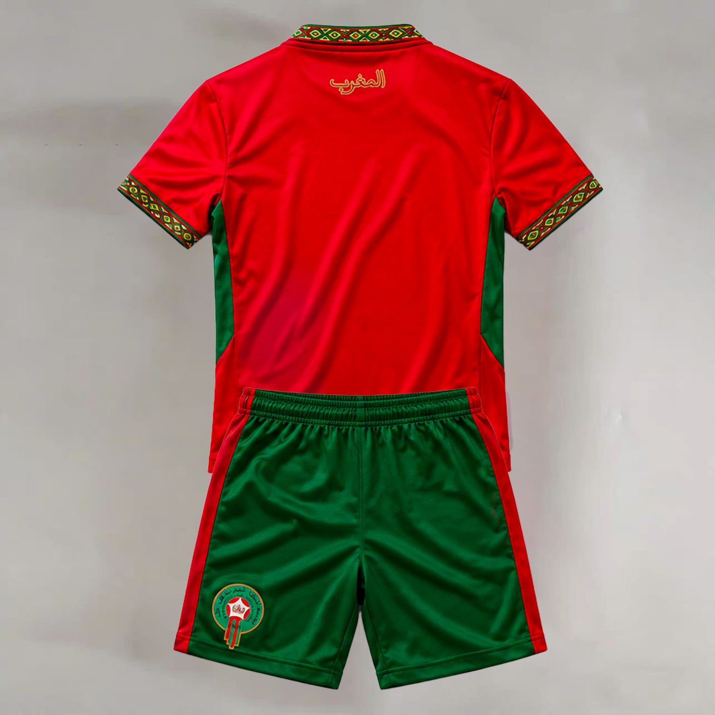 Morocco Blank Youth Soccer Jersey - Image 2