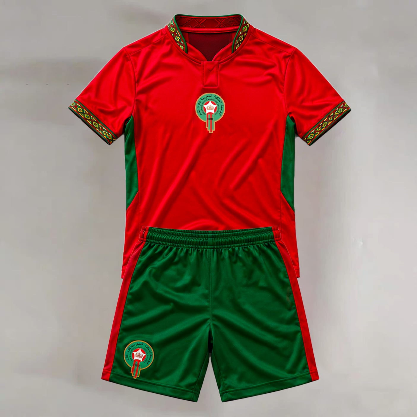 Morocco Blank Youth Soccer Jersey