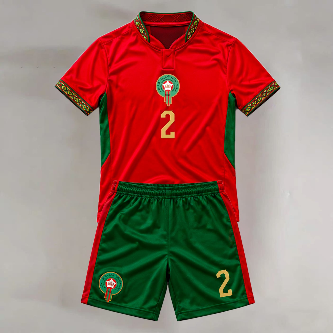 #2 Achraf Hakimi Morocco Youth Soccer Jersey