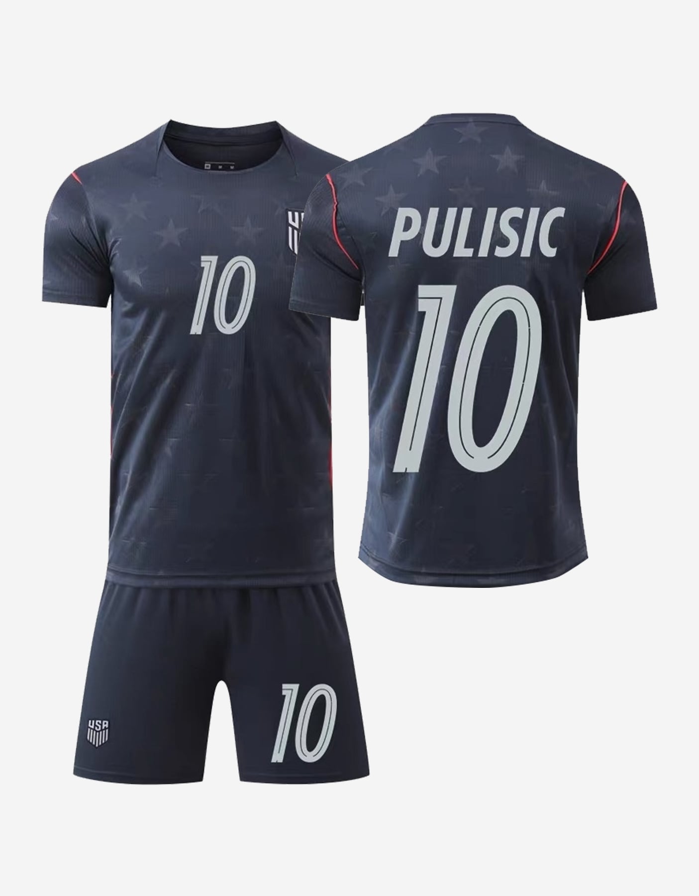 #10 Christian Pulisic USA Navy Star Soccer Jersey