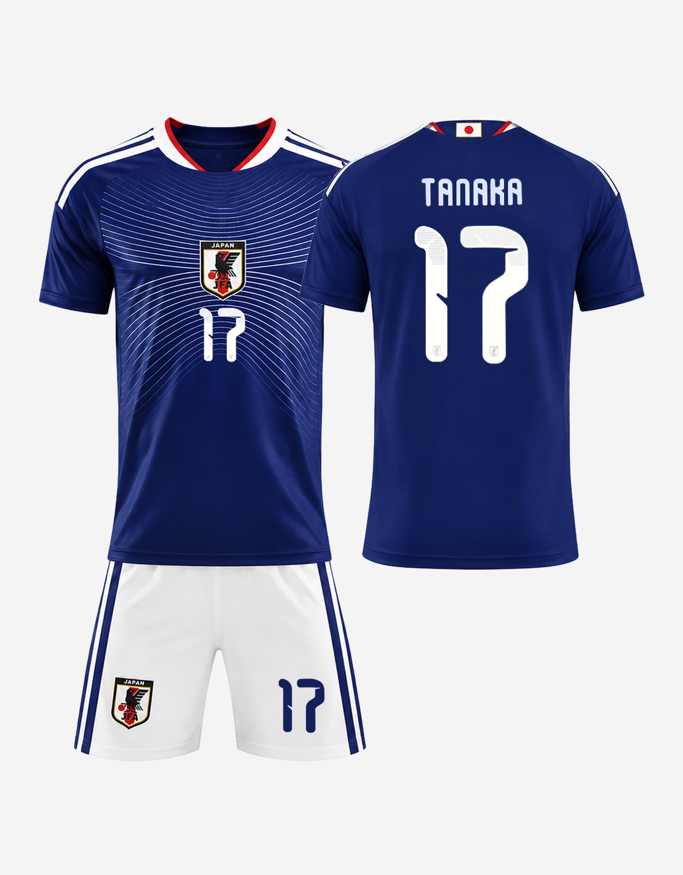 17 Ao Tanaka Japan Youth Soccer Jersey - 99Jersey | Where Legends