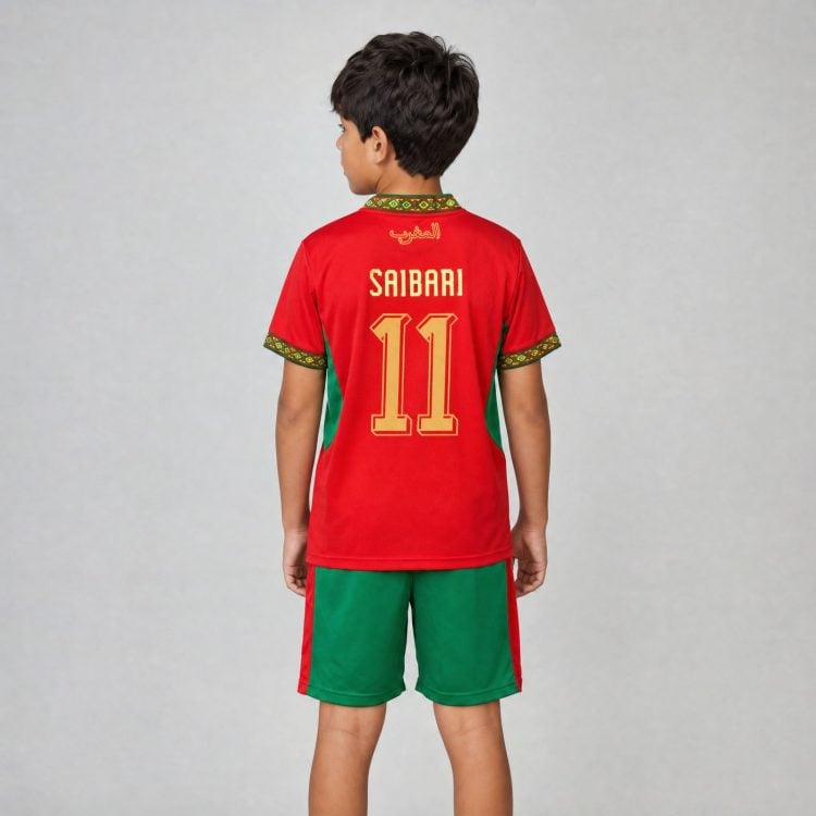 11 Ismael Saibari Morocco Youth Soccer Jersey - 99Jersey | Where