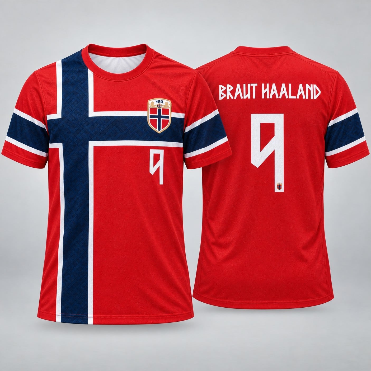 9 Erling Haaland Norway Soccer Jersey - 99Jersey | Where Legends