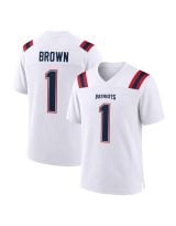 #1 A.J. Brown New England Football Jersey