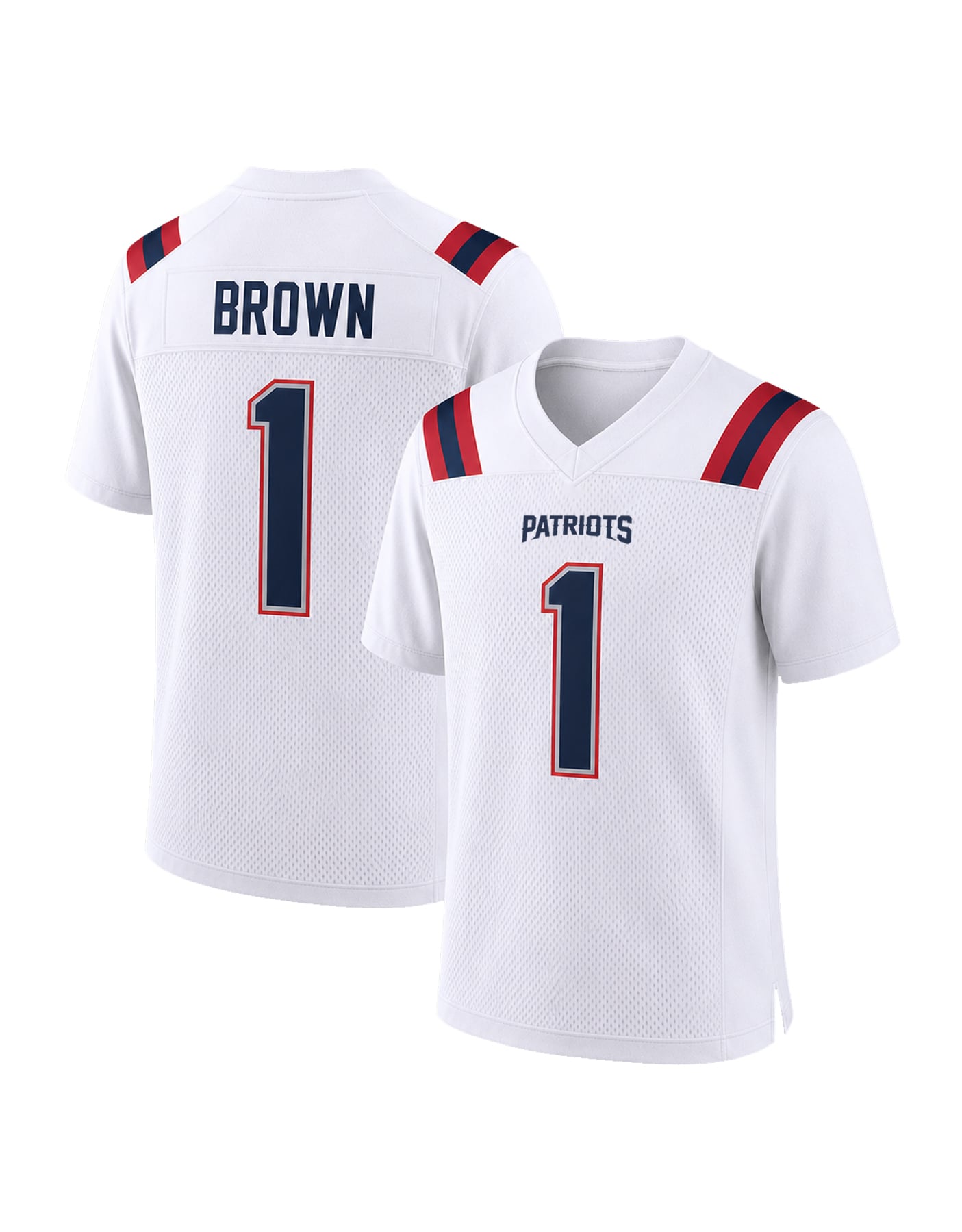 #1 A.J. Brown New England Football Jersey - Image 2