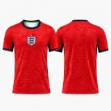 England Red Navy Blank Soccer Jersey