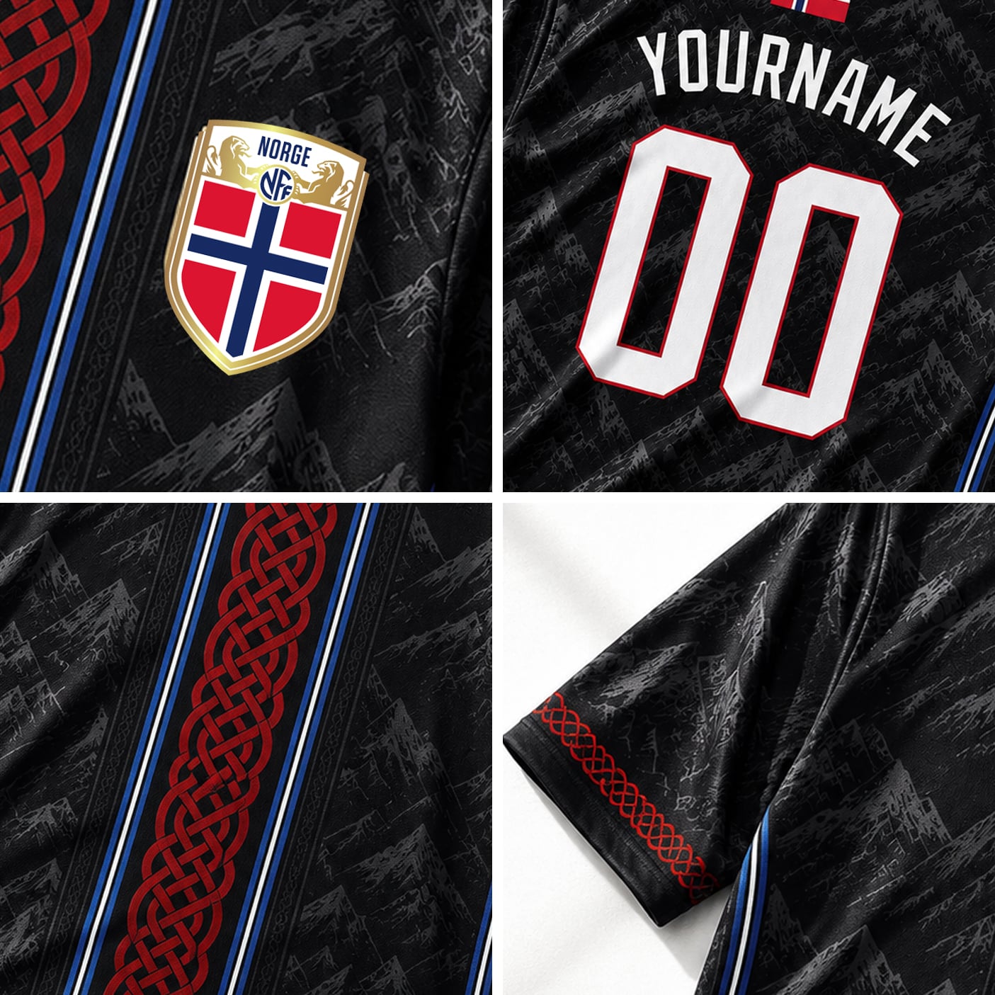 Norway Custom Soccer Jersey - Image 4