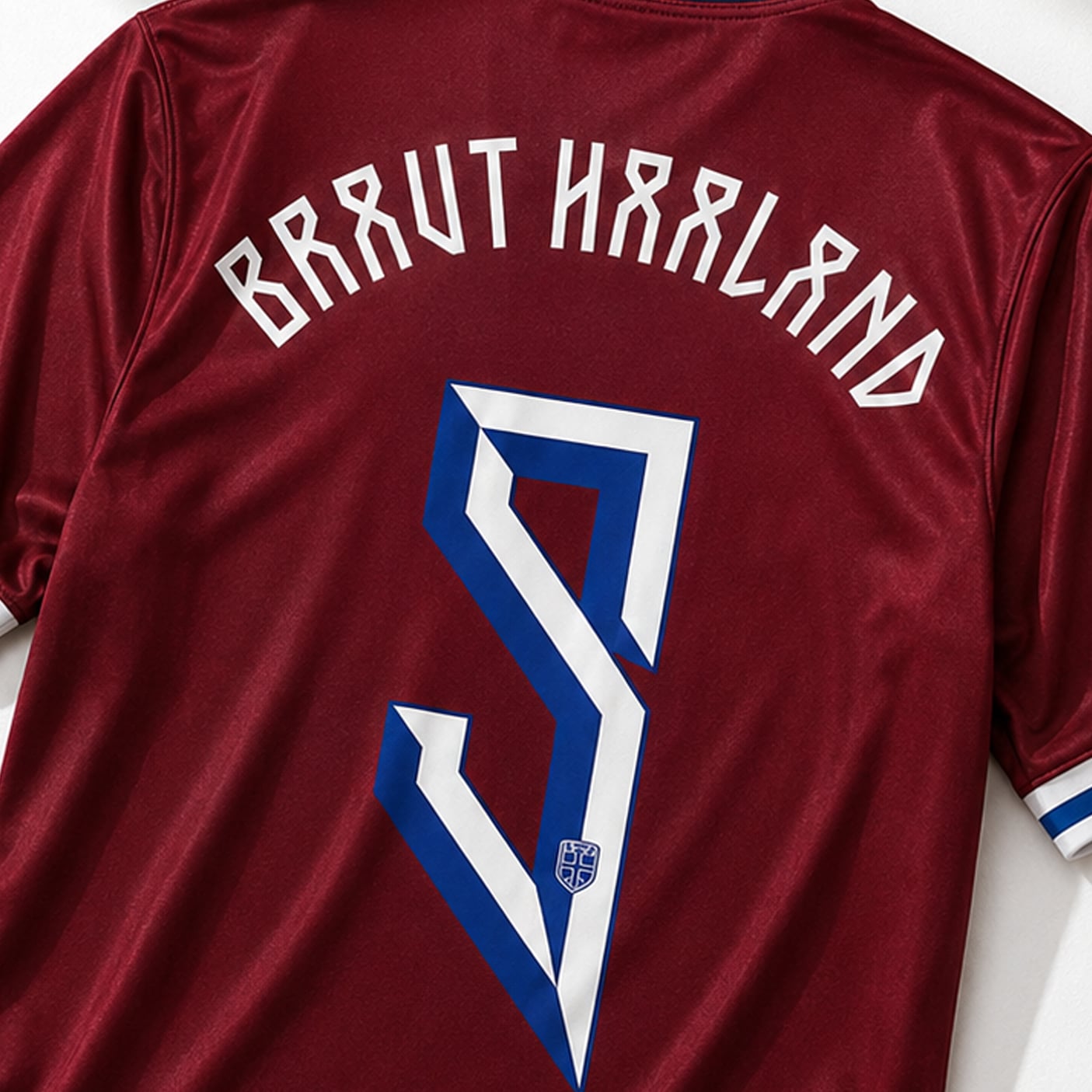 9 Erling Haaland Red White and Blue Soccer Jersey - 99Jersey