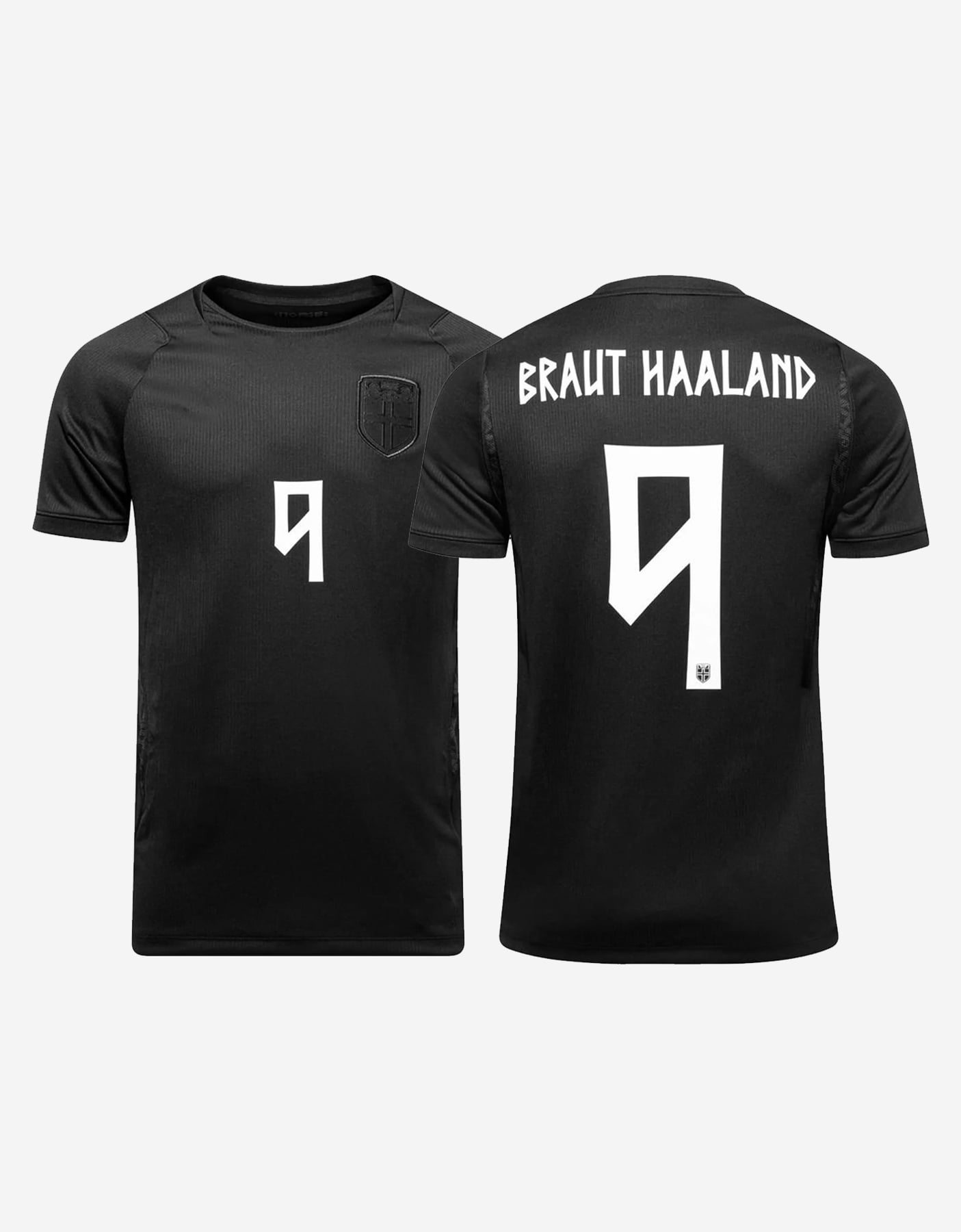 9 Erling Haaland Norway Black Soccer Jersey - 99Jersey | Where