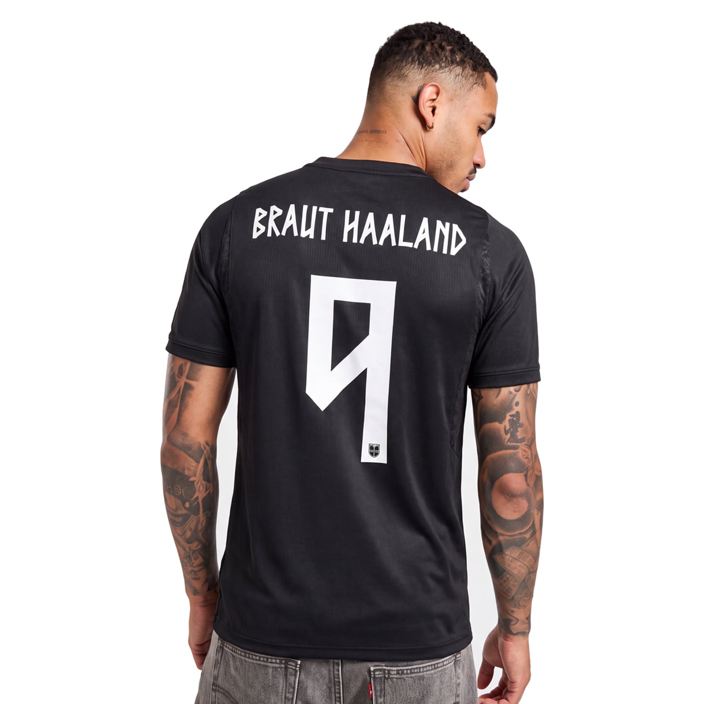 9 Erling Haaland Norway Black Soccer Jersey - 99Jersey | Where