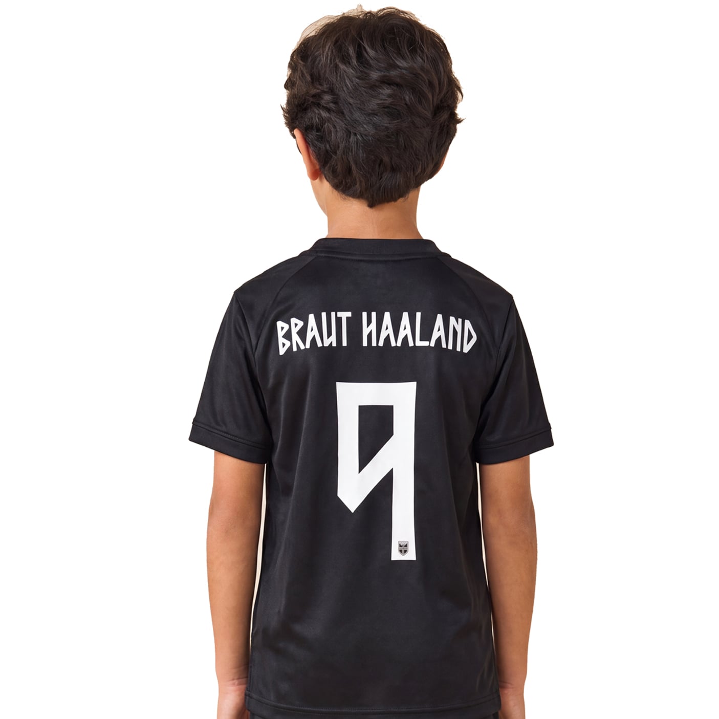 9 Erling Haaland Norway Youth Black Soccer Jersey - 99Jersey