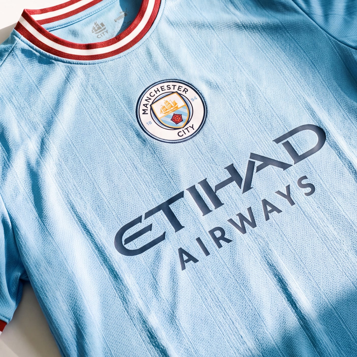 9 Erling Haaland Manchester City Light Blue Soccer Jersey