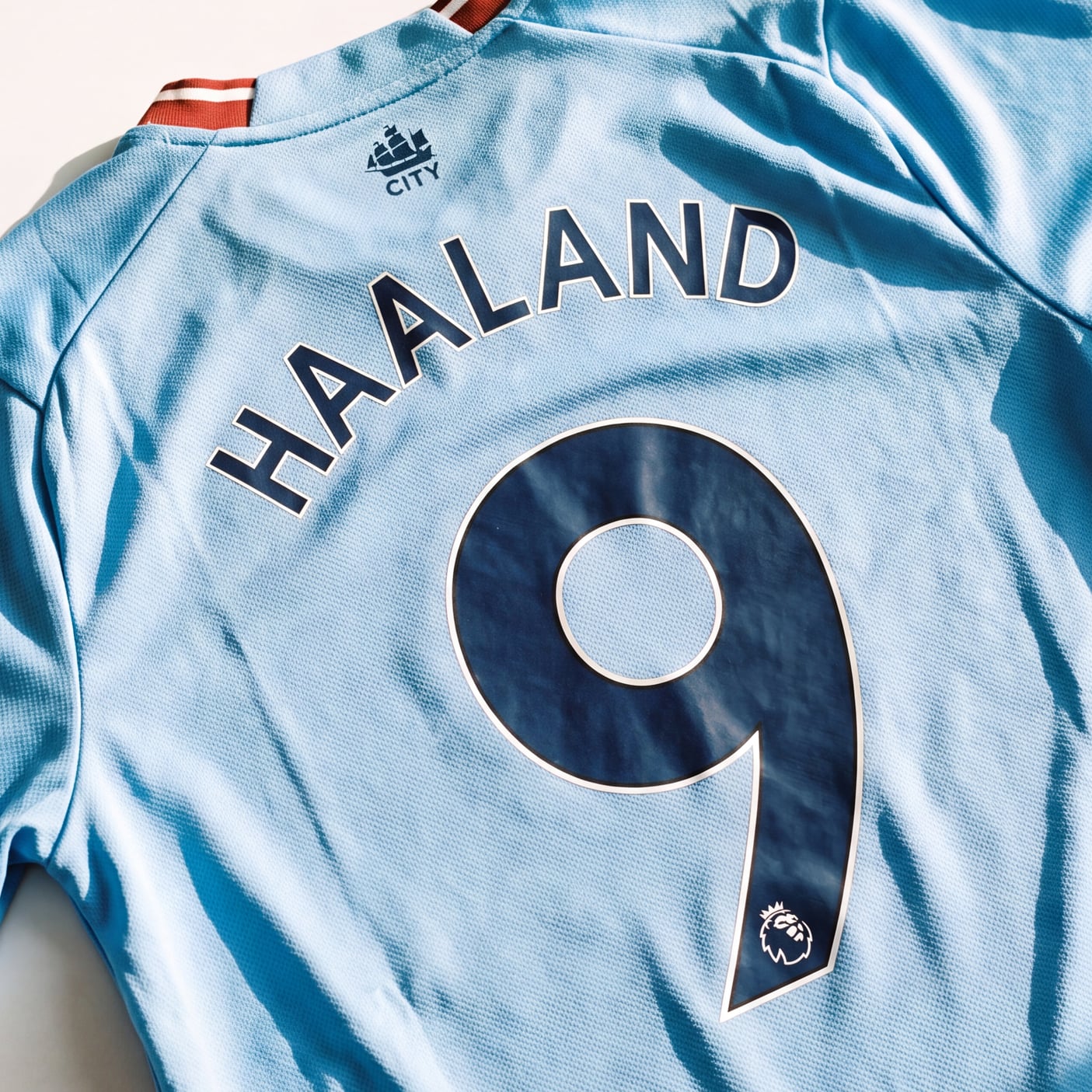 9 Erling Haaland Manchester City Light Blue Soccer Jersey
