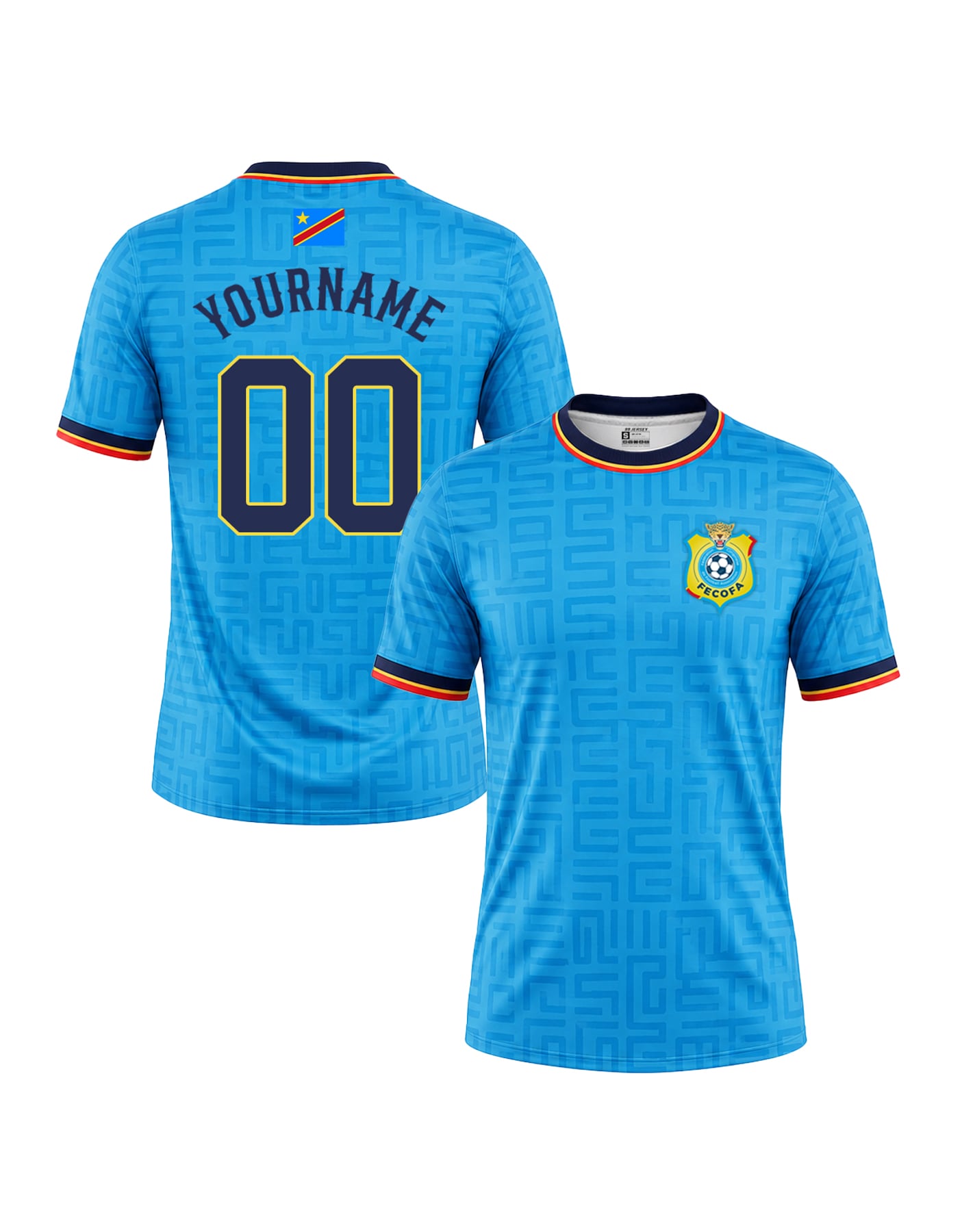 Democratic Republic of the Congo Custom Soccer Jersey