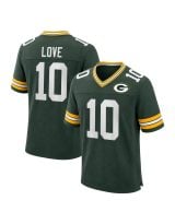 #10 Jordan Love Green Bay Football Jersey