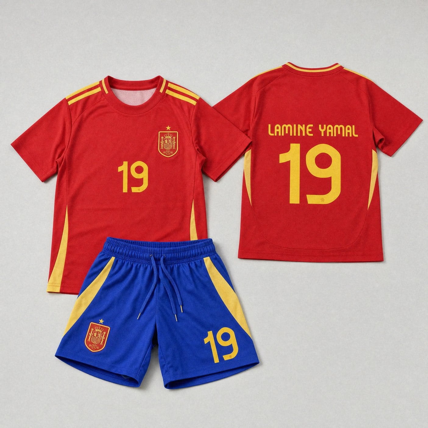 Lamine Yamal Spain Jersey, #19 Youth Home Soccer | 99Jersey