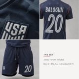 #20 Folarin Balogun USA Navy Star Soccer Jersey