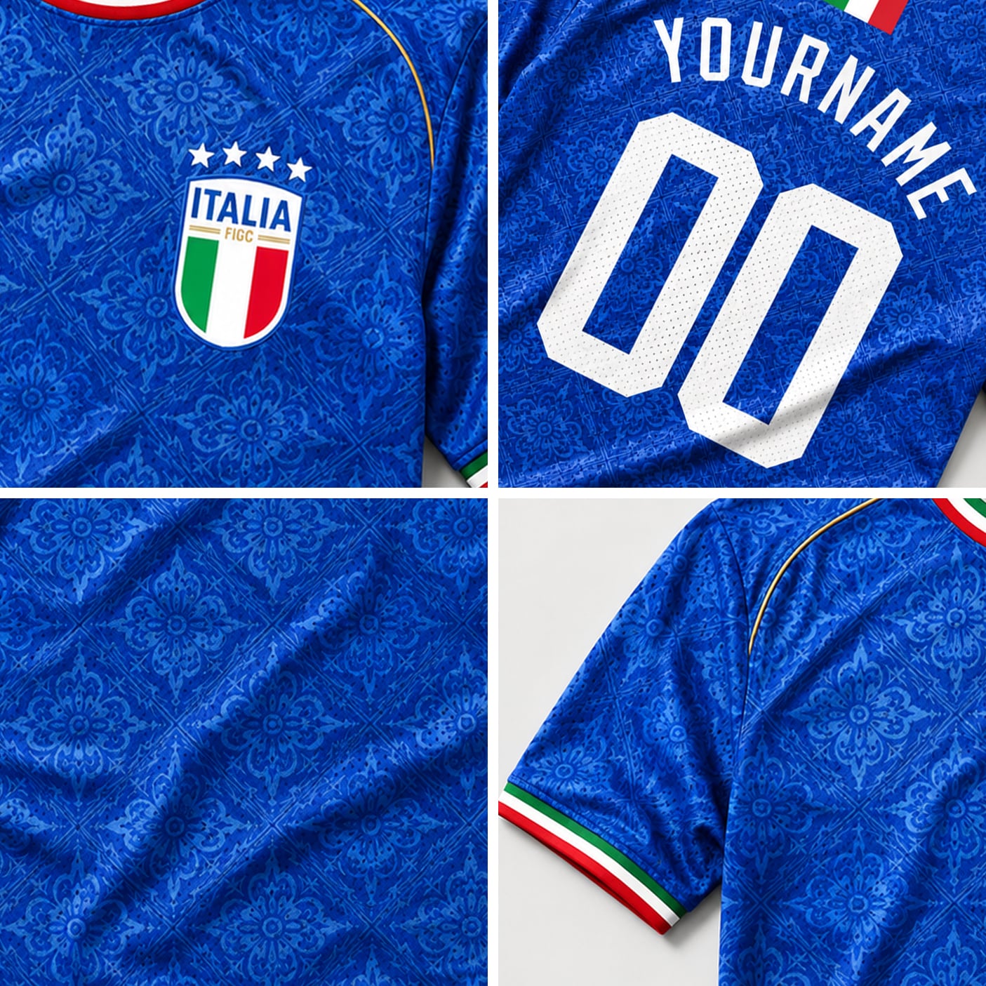 Italy Custom Soccer Jersey - Image 4