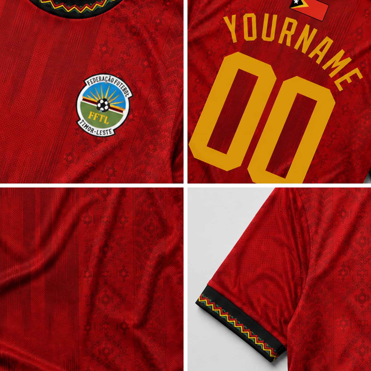 Timor-Leste Custom Soccer Jersey - Image 4