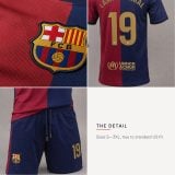 Lamine Yamal #19 Barcelona Home Edition Soccer Jersey