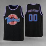 Customized Black Tune Squad Basketball Jersey