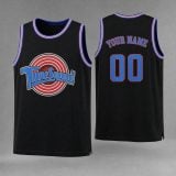 Customized Black Tune Squad Basketball Jersey