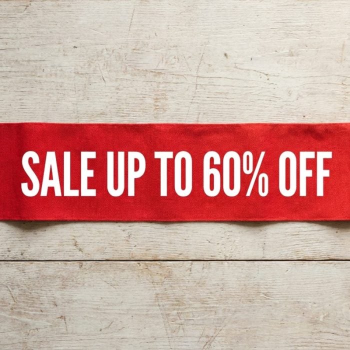 Up to 60% off