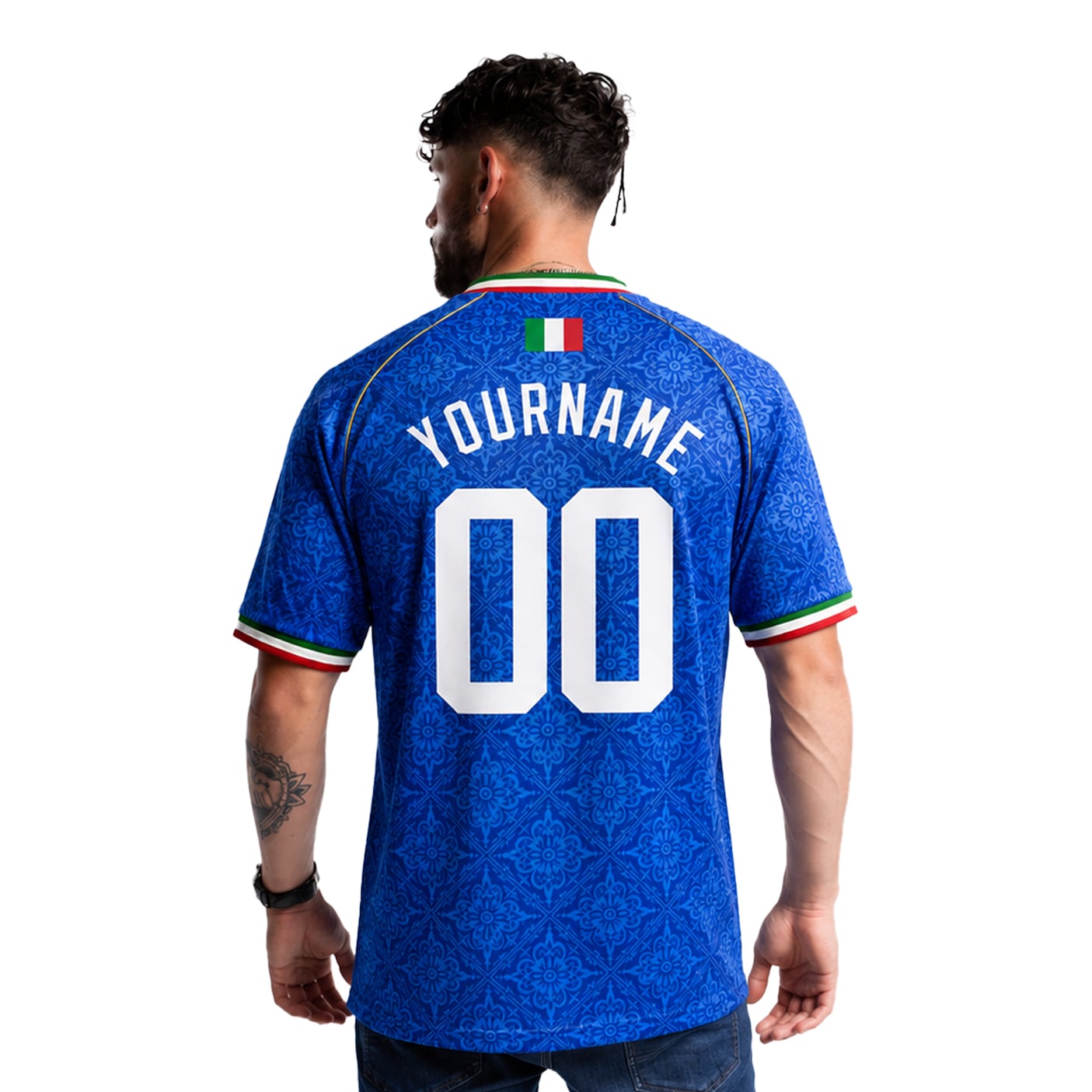 Italy Custom Soccer Jersey - Image 3