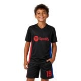 #19 Lamine Yamal Black Youth Soccer Jersey