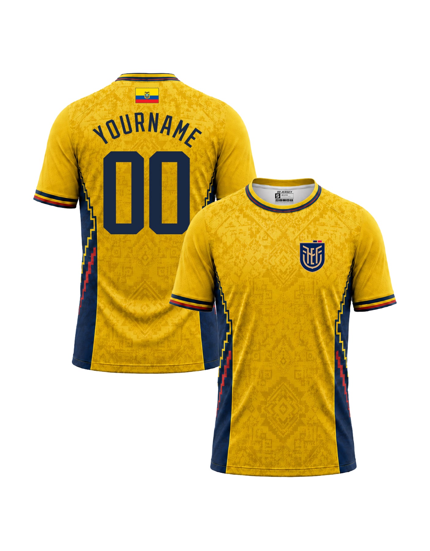 Ecuador Custom Soccer Jersey
