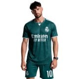 #10 Kylian Mbappé Green and White Soccer Jersey