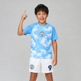 #9 Erling Haaland MC Sky Blue Cloud Youth Soccer Jersey