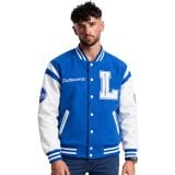 J. Shuttlesworth #34 Lincoln Basketball Blue & White Varsity Jacket